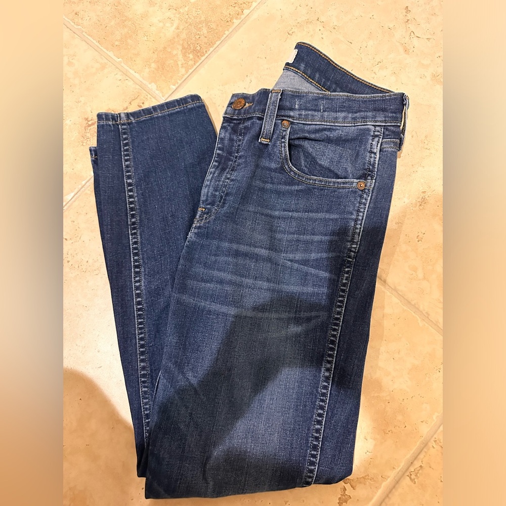 Madewell 9” high riser skinny skinny crop jeans